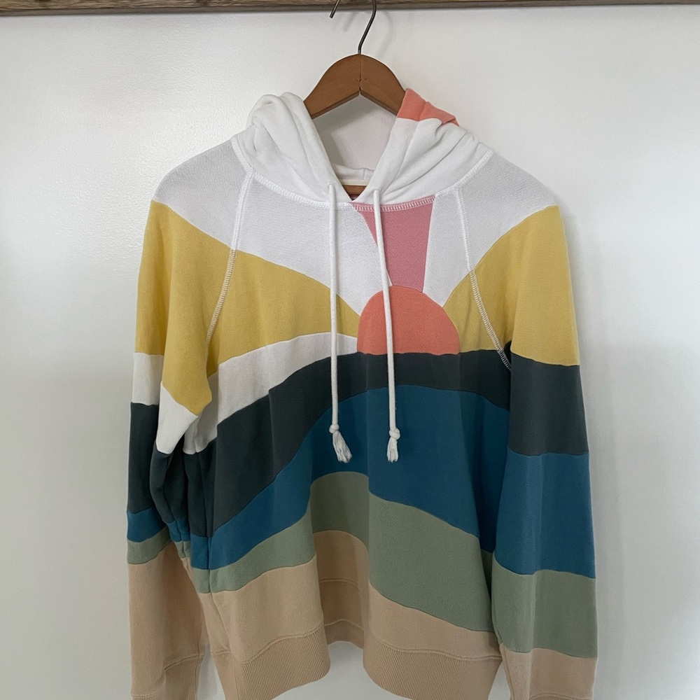 Faherty Women’s French Terry Cotton Soleil Hoodie EUC Size M